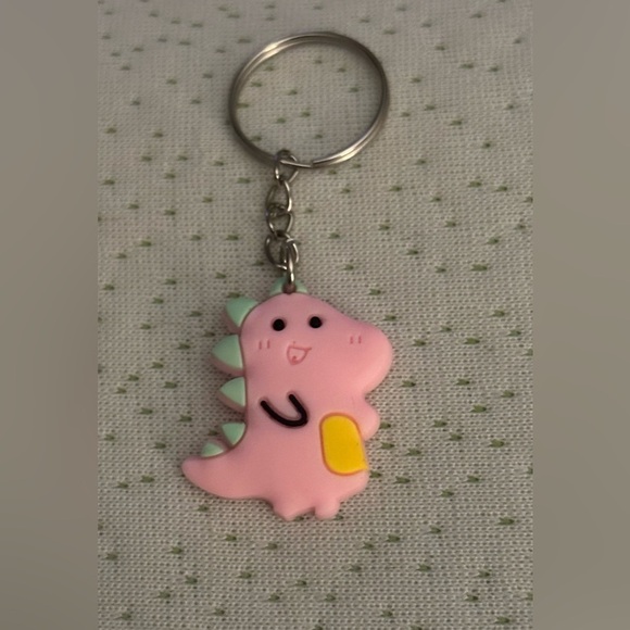 Pink Dinosaur Keychain NWT - Picture 2 of 3